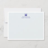 Carte De Correspondance Baby Blue Castle Nursery Note Card (Devant)