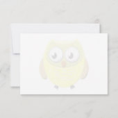 Carte De Correspondance Baby Owl Cartoon Blank (Dos)