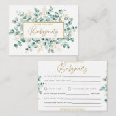 Carte De Correspondance Baby Party (Devant / Derrière)