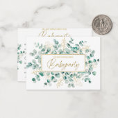 Carte De Correspondance Baby Party (Devant/Arrière en situation)