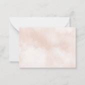 Carte De Correspondance Baby shower à ballon à air chaud Merci (Dos)