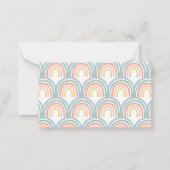 Carte De Correspondance baby shower arc-en-ciel moderne tombole (Dos)