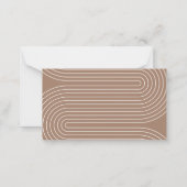 Carte De Correspondance baby shower brun script moderne tombole (Dos)