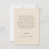 Carte De Correspondance Baby shower d'aquarelle Cute Cub Bear Merci (Dos)