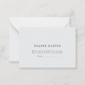 Carte De Correspondance baby shower de couche d'aquarelle (Devant)