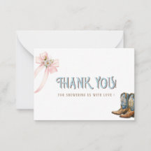 Baby shower Elegant Boots ou Bows Aquarelle