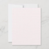 Carte De Correspondance Baby shower Eléphant Rose Merci Notes / fille (Dos)