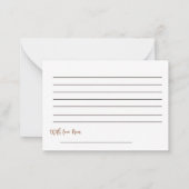 Carte De Correspondance Baby shower Floral Boho rustique (Dos)