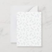 Carte De Correspondance Baby shower Floral moderne (Dos)