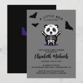 Carte De Correspondance BABY SHOWER | Halloween Cute (Devant / Derrière)
