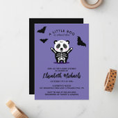 Carte De Correspondance BABY SHOWER | Halloween Cute (Devant/Arrière en situation)