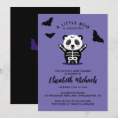 Carte De Correspondance BABY SHOWER | Halloween Cute (Devant / Derrière)