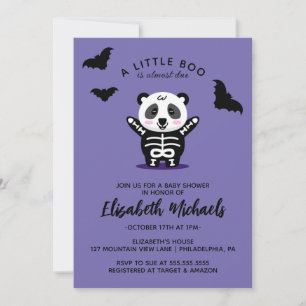 Carte De Correspondance BABY SHOWER   Halloween Cute