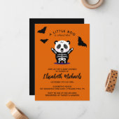 Carte De Correspondance BABY SHOWER | Halloween Cute (Devant/Arrière en situation)