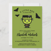 Carte De Correspondance Baby shower | Halloween Cute Frankenstein (Devant)