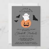 Carte De Correspondance BABY SHOWER | Halloween Lil' Boo Ghost (Devant)