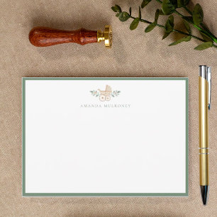 Carte De Correspondance Baby shower Merci plat