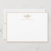 Carte De Correspondance Baby shower Merci plat (Devant)