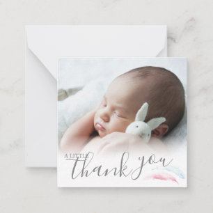 Carte De Correspondance Baby shower Mini Merci