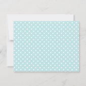Carte De Correspondance Baby shower moderne Aqua et Grey Elephant Boy (Dos)