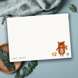 Carte De Correspondance Baby shower Scandi Wild Tropical Woodland Animaux