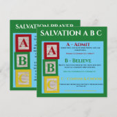 Carte De Correspondance Bac de salut (Devant / Derrière)