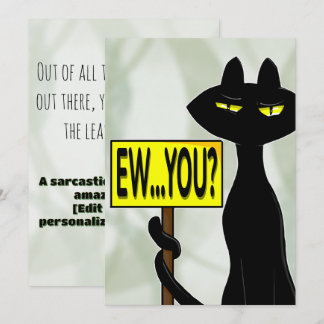 Carte De Correspondance Bad Boogie Funny Thank You Card