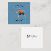 Carte De Correspondance Badminton (Devant / Derrière)