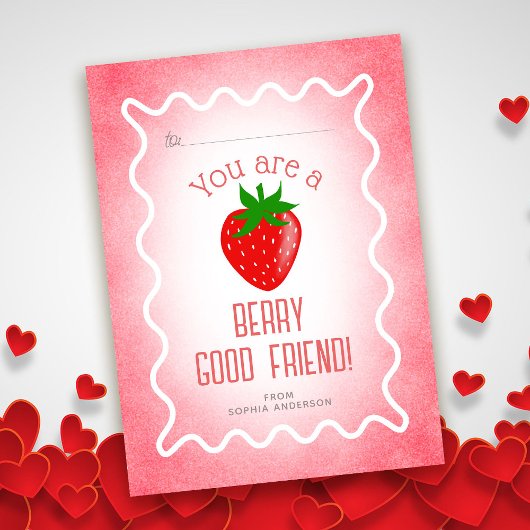 Carte De Correspondance Baiya Meilleur Ami Fraise Classroom Saint-Valentin