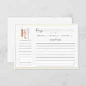 Carte De Correspondance Bakery Pastry Chef Baking Utensils Recipe (Devant / Derrière)