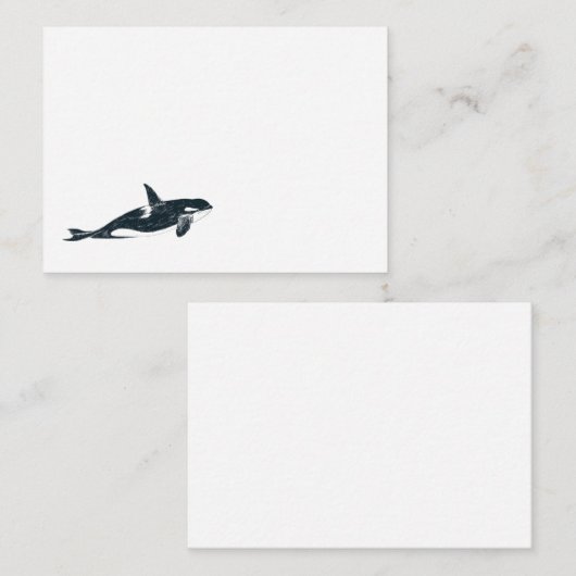 Carte De Correspondance Baleine tueuse (Devant / Derrière)