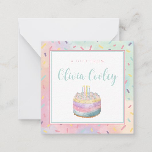 Carte De Correspondance Balise cadeau personnalisée (Devant)