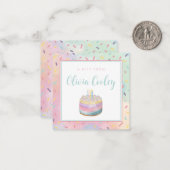 Carte De Correspondance Balise cadeau personnalisée (Devant/Arrière en situation)