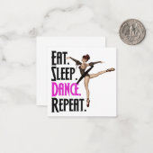 Carte De Correspondance Ballerina (Devant/Arrière en situation)