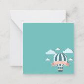 Carte De Correspondance Ballon à Air Chaud Anniversaire (Dos)