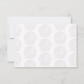 Carte De Correspondance Ballons de Basket-ball Vides (Dos)