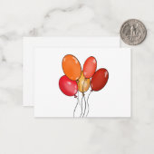 Carte De Correspondance Ballons vibes heureuses (Devant/Arrière en situation)