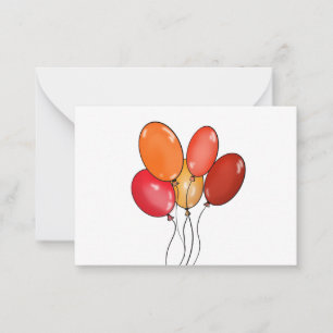 Carte De Correspondance Ballons vibes heureuses