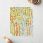 Carte De Correspondance Bambou 2 (Devant/Arrière en situation)