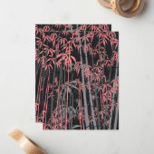 Carte De Correspondance Bambou 5 (Devant/Arrière en situation)