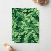 Carte De Correspondance Banane Feuille 2 (Devant/Arrière en situation)