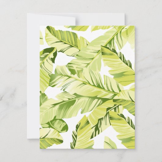 Carte De Correspondance Banane Feuille 4 (Devant)