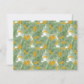 Carte De Correspondance Banane tropicale moderne vert Nom personnalisé (Dos)