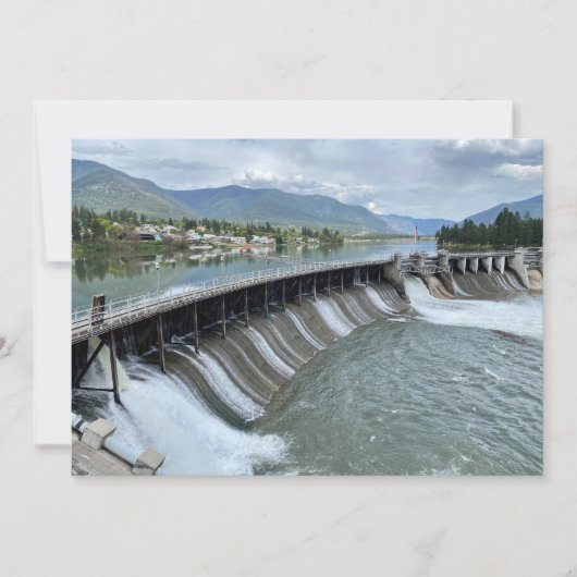 Carte De Correspondance Barrage de Thompson Falls (Devant)