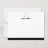 Carte De Correspondance Base-ball plat personnalisé Modern Baseball (Devant)