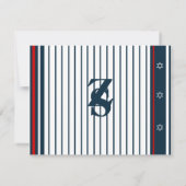 Carte De Correspondance Baseball Bar Mitzvah Merci (Dos)