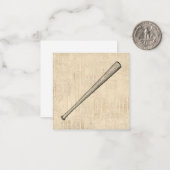 Carte De Correspondance Baseball Bat Sports Art Design (Devant/Arrière en situation)