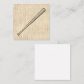 Carte De Correspondance Baseball Bat Sports Art Design (Devant / Derrière)