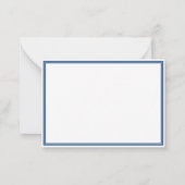 Carte De Correspondance Basic Light Navy Blue Border Personalized (Dos)