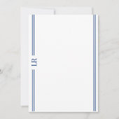 Carte De Correspondance Basic Monogram #3 Flat Note Card (Devant)
